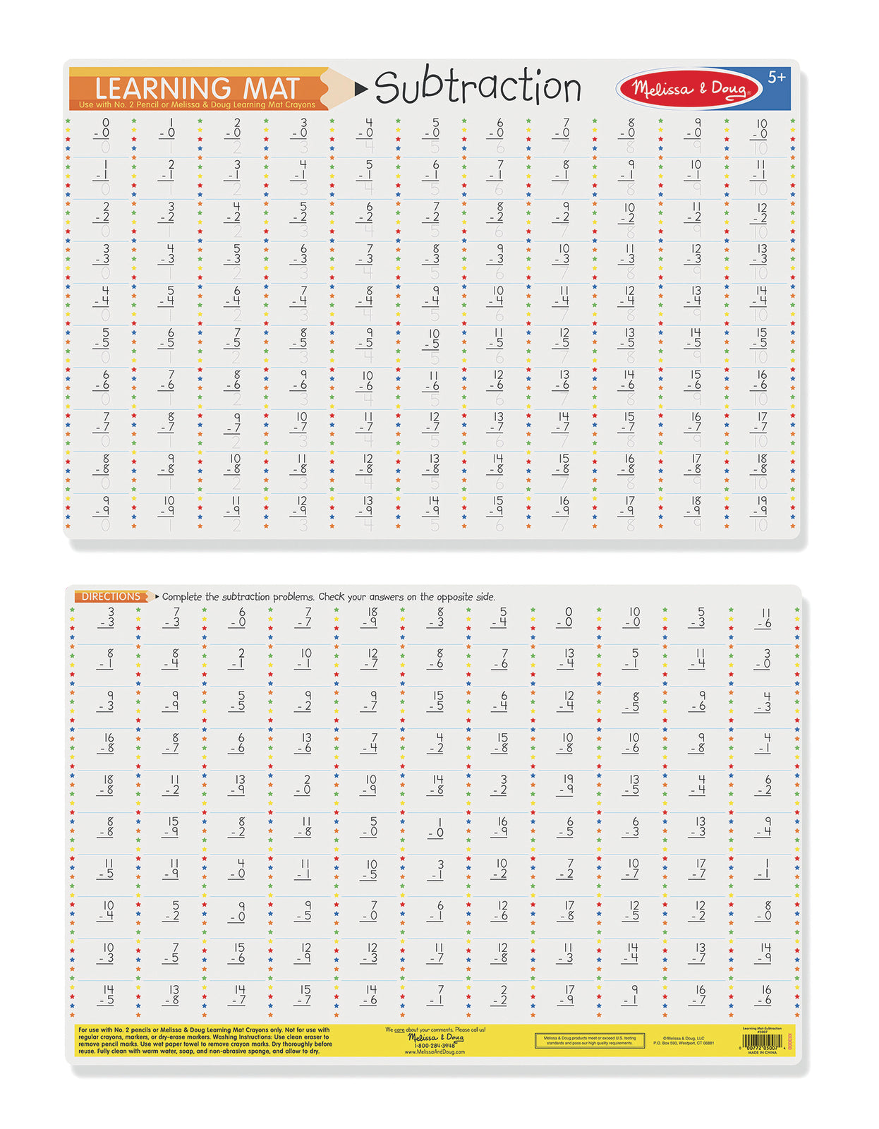 Colour-a-Mat - Subtraction