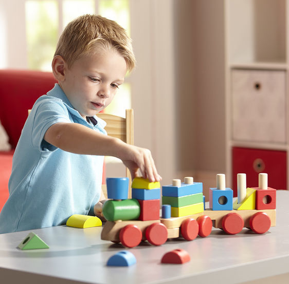 Wooden Stacking Train