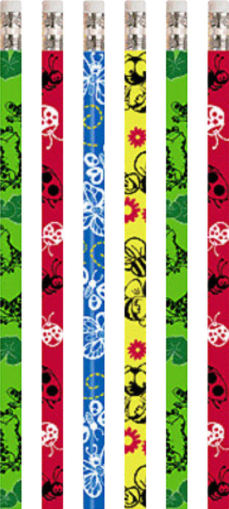 Butterflies, Bees, Frogs, Ladybirds Pencils - Pack of 100