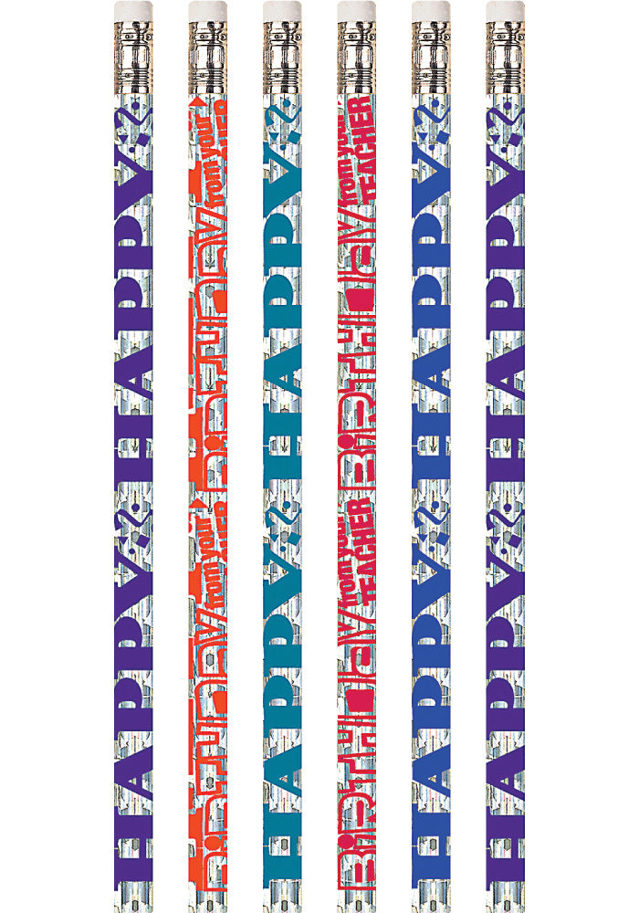 Happy Birthday From Your Teacher - Pencils