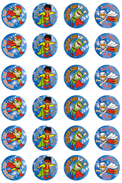 Super Kid (Boy) Merit Stickers (Previous Design)
