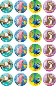 Clever Birds Merit Stickers
