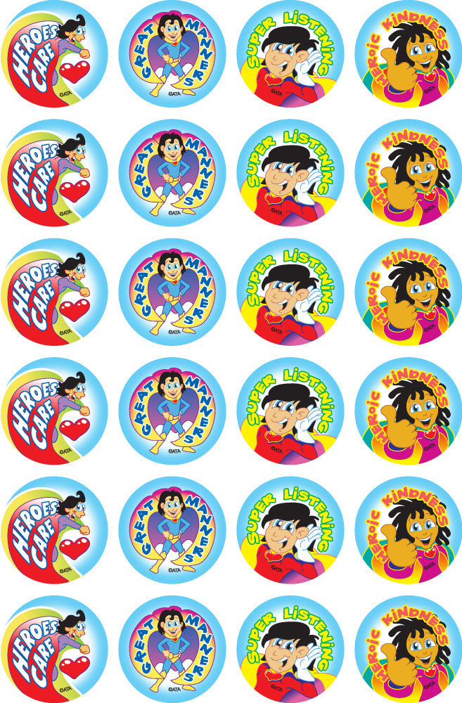 Super Manners Merit Stickers