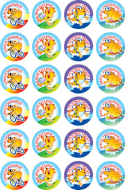 Active Guinea Pigs Merit Stickers