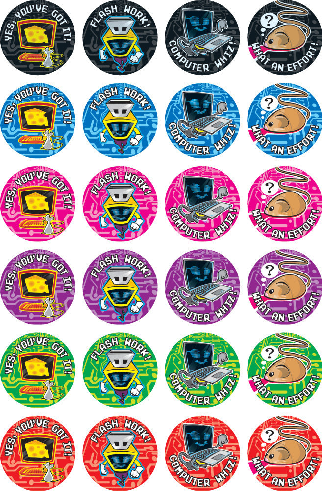 Computer Whizz Merit Stickers (Previous Design)