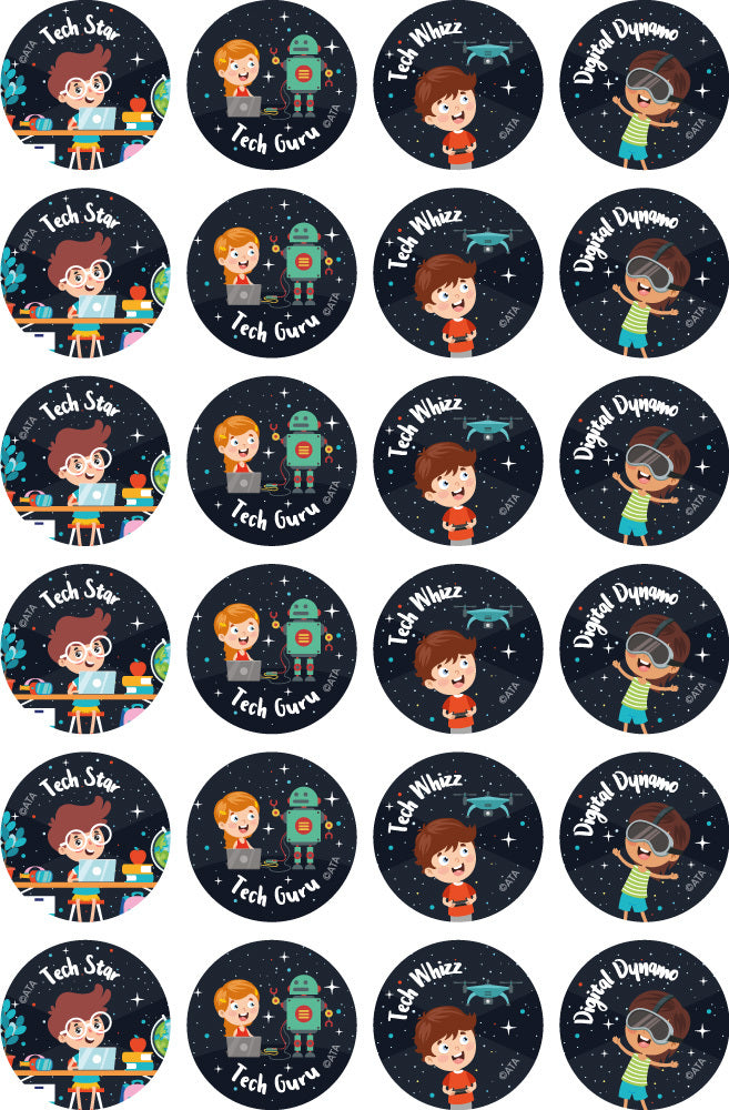 Computer Whizz - Merit Stickers (Pack of 96)
