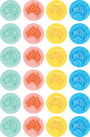 Amazing Australia - Merit Stickers (Pack of 96)