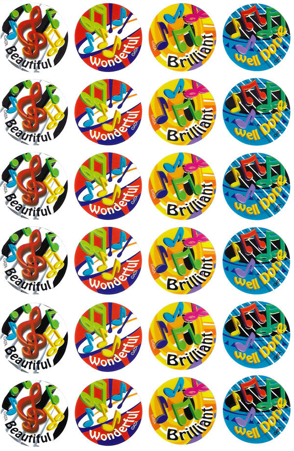Music Maestros Merit Stickers (Previous Design)