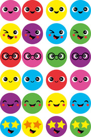 Multi Smiles - Merit Stickers (Pack of 96)