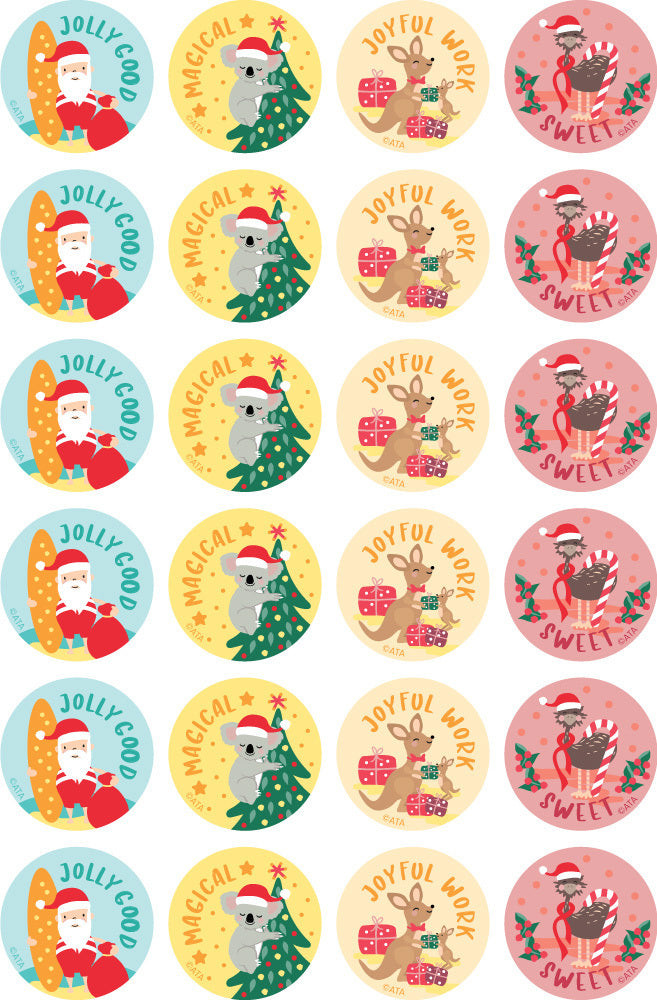 Christmas - Merit Stickers (Pack of 96)