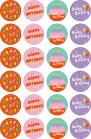 Birthday - Merit Stickers (Pack of 96)