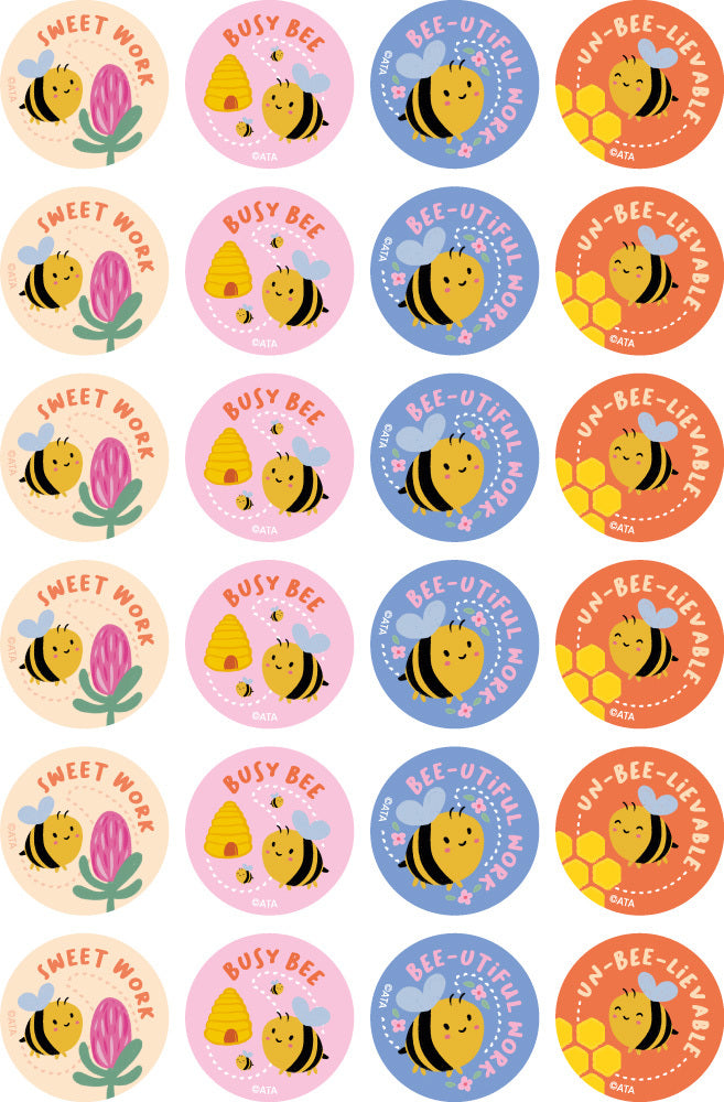 Bees - Merit Stickers (Pack of 96)