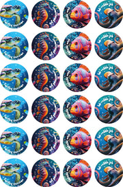 Sea Creatures - Photo Merit Stickers (Pack of 96)