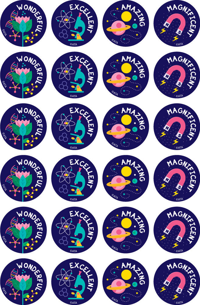 Science - Merit Stickers (Pack of 96)