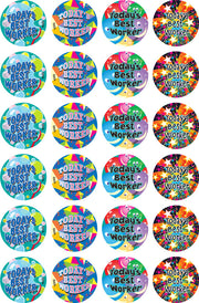 Today's Best Worker Merit Stickers