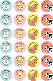 Farm Animals - Merit Stickers (Pack of 96)