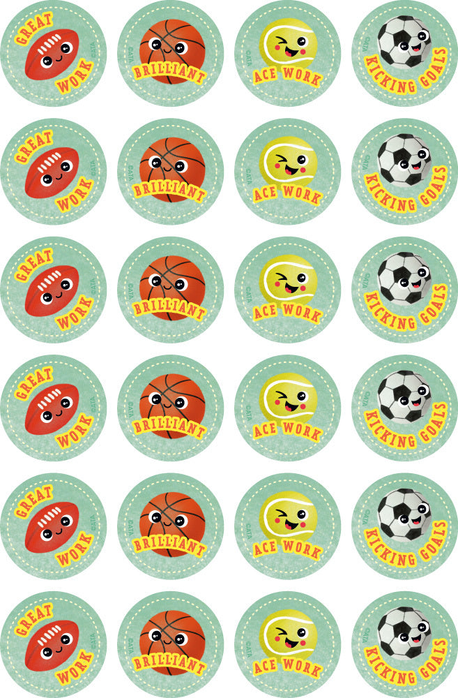 Sports Balls - Merit Stickers (Pack of 96)