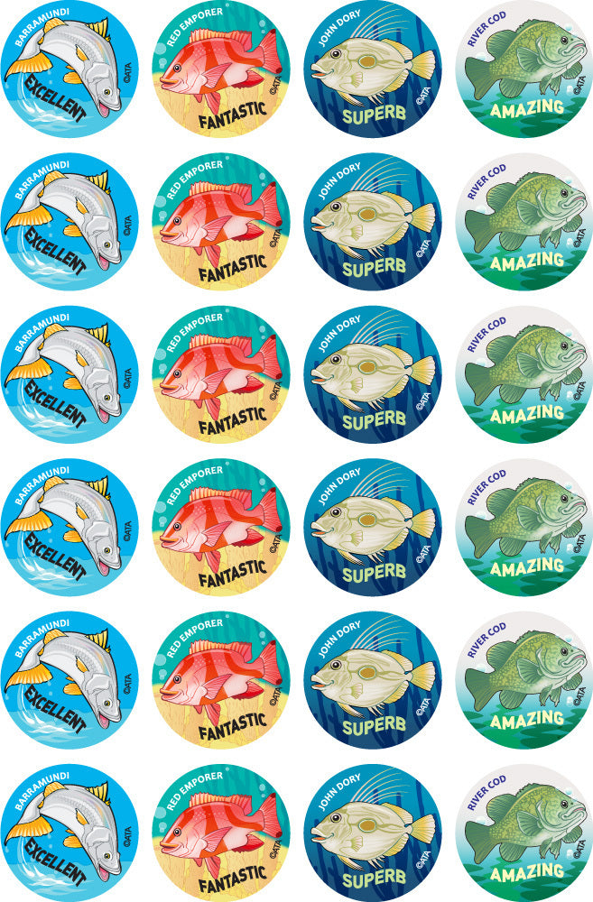Australian Fish Merit Stickers