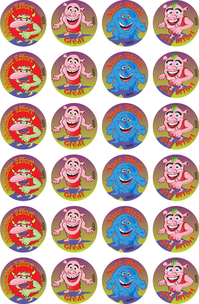 Monsters & Ogres Merit Stickers (Previous Design)