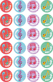 Music - Merit Stickers (Pack of 96)