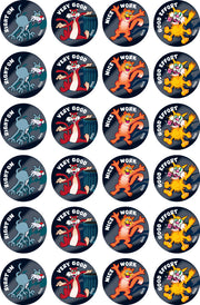 Electric Cats Merit Stickers (Previous Design)