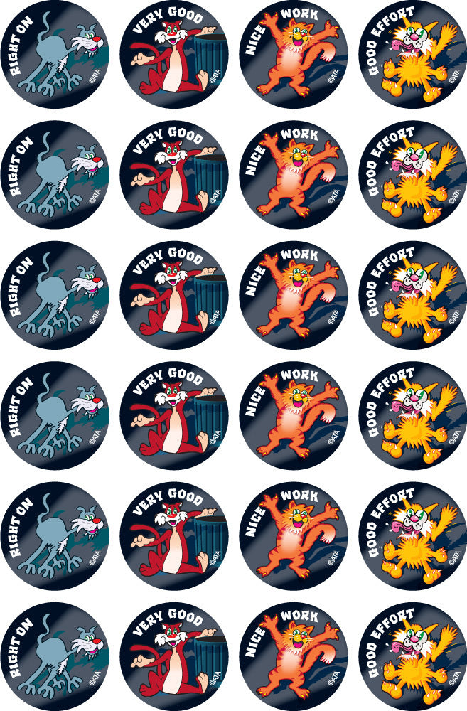 Electric Cats Merit Stickers (Previous Design)