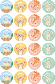 Happy Cats - Merit Stickers (Pack of 96)