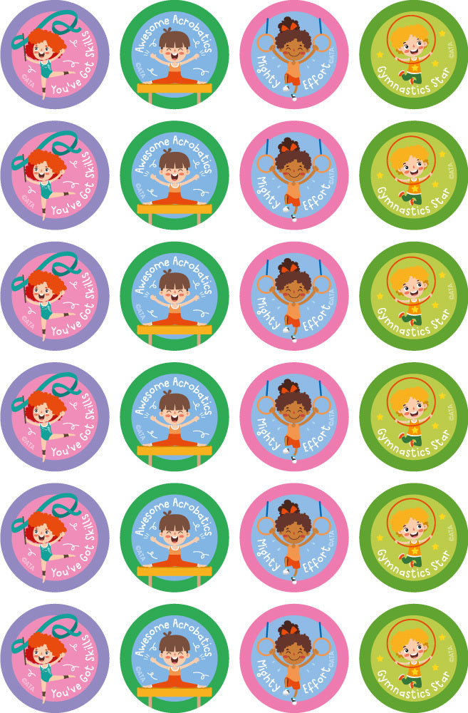 Gymnastics - Extracurricular Stickers (Pack of 96)