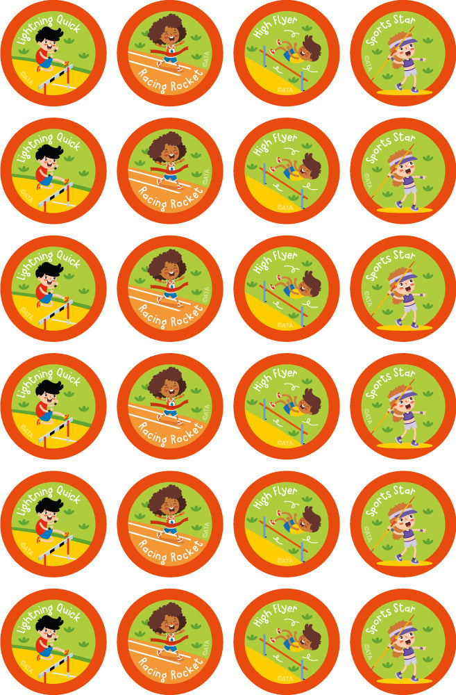 Athletics - Extracurricular Stickers (Pack of 96)