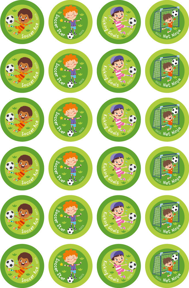 Soccer/Football - Extracurricular Stickers (Pack of 96)