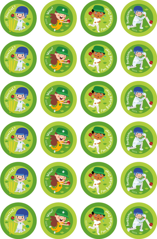 Cricket - Extracurricular Stickers (Pack of 96)
