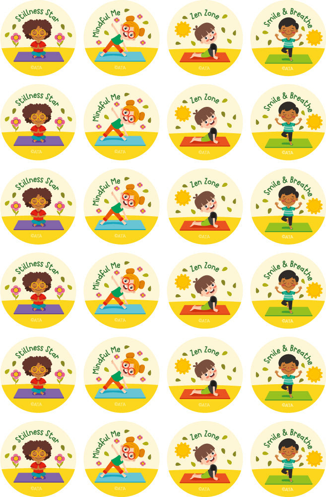 Kids Mindfulness - Extracurricular Stickers (Pack of 96)