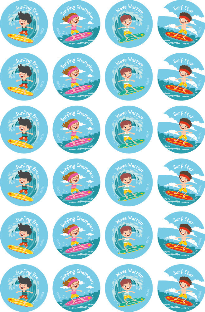 Surfing - Extracurricular Stickers (Pack of 96)