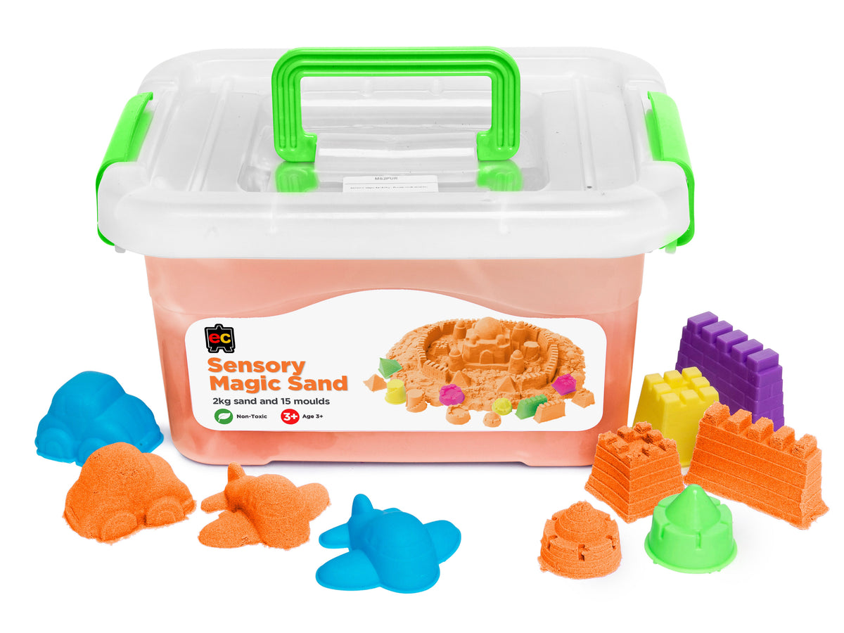 Sensory Magic Sand 2kg - Green (with moulds) - view 6