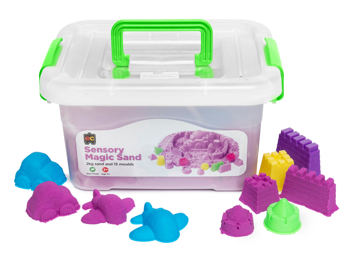 Sensory Magic Sand 2kg - Green (with moulds) - view 4