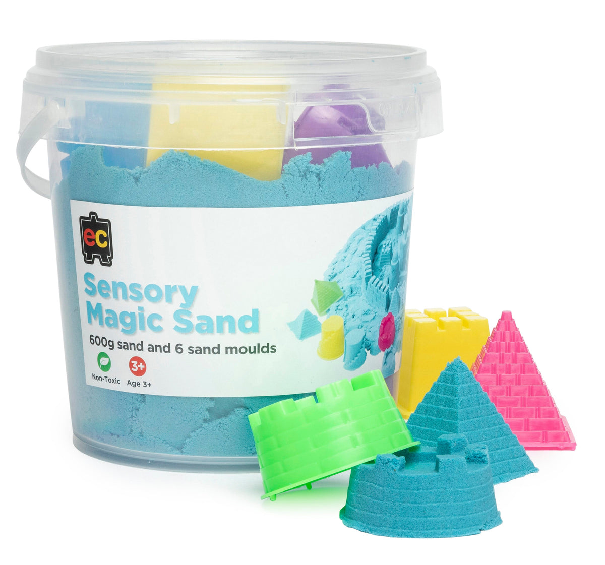 Sensory Magic Sand 2kg - Green (with moulds) - view 3