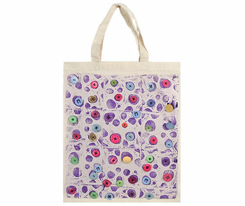 Calico Bags with Handles - Pack of 10