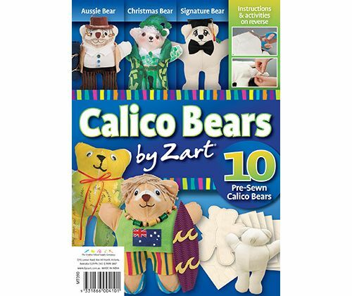 Calico Teddy Bears - Pack of 10
