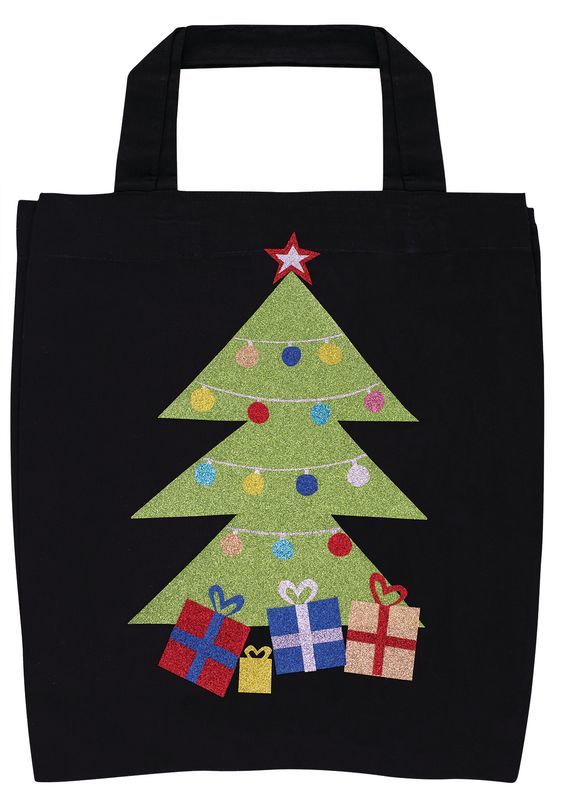 Black Cotton Bags - Pack of 10
