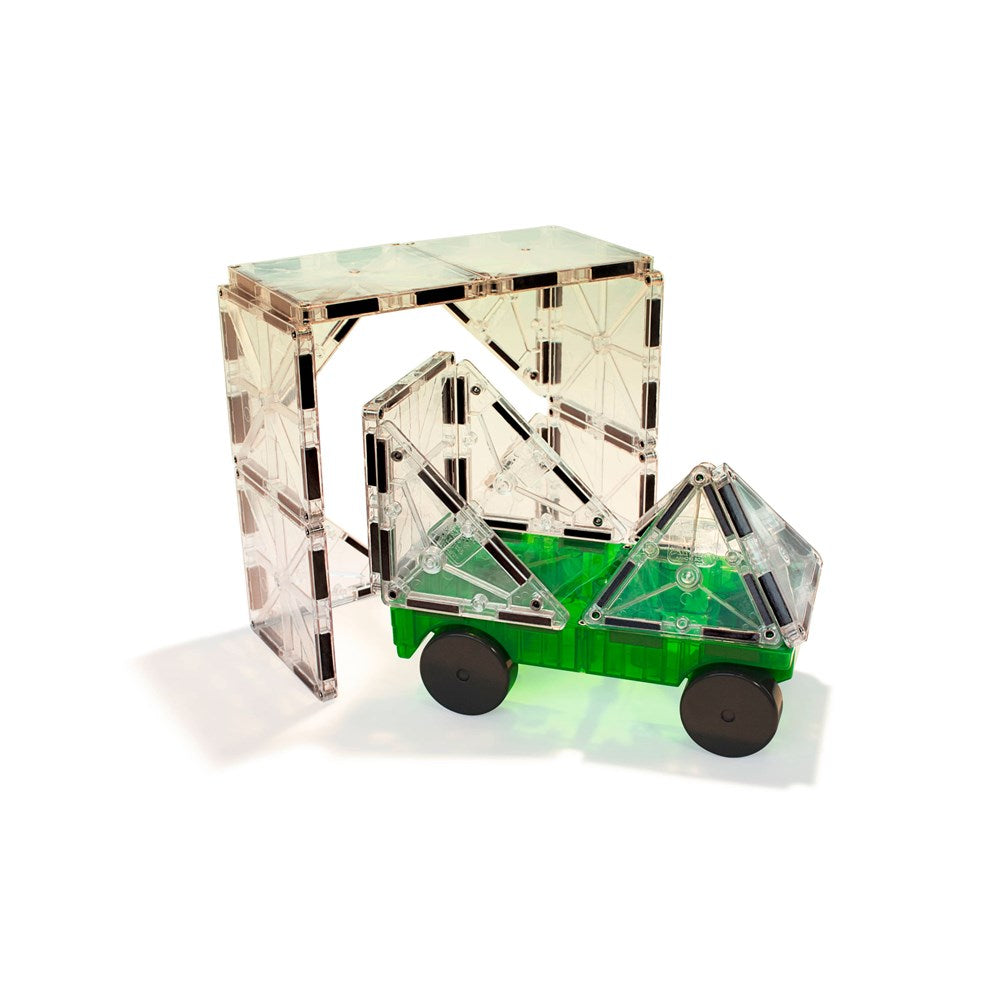 Magna-Tiles Cars - 2 Piece Expansion Set - Green & Yellow - view 2