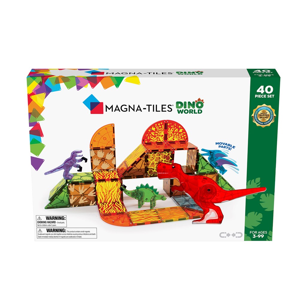 Magna-Tiles Dino World - 40 Piece Set