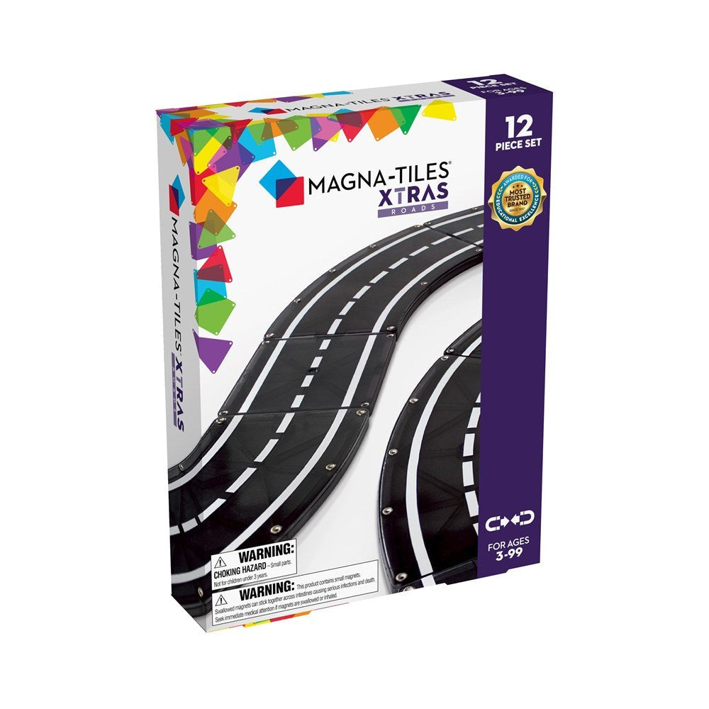 Magna-Tiles XTRAS Roads - 12 Piece Set