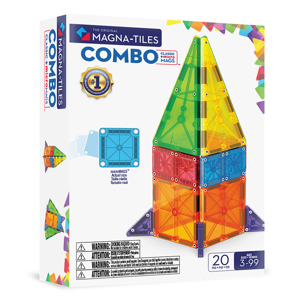 Magna-Tiles Combo + microMAGS - 20 Piece Set
