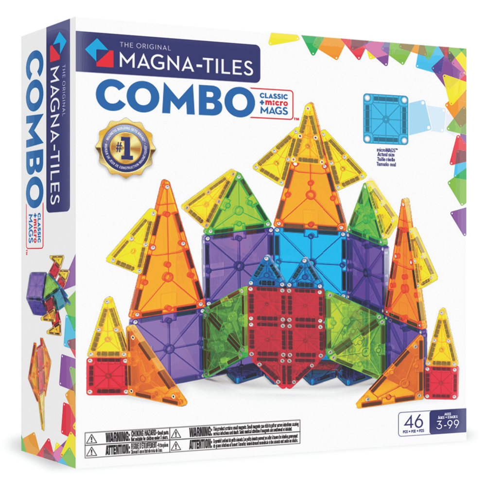 Magna-Tiles Combo + microMAGS - 46 Piece Set