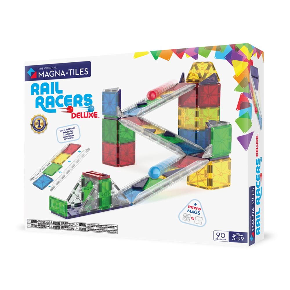 Magna-Tiles Rail Racers Deluxe - 90 Piece