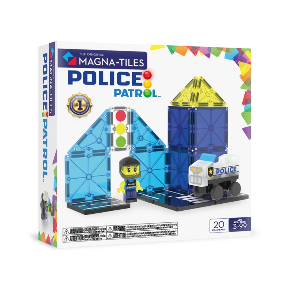 Magna-Tiles Police Patrol - 20 Piece