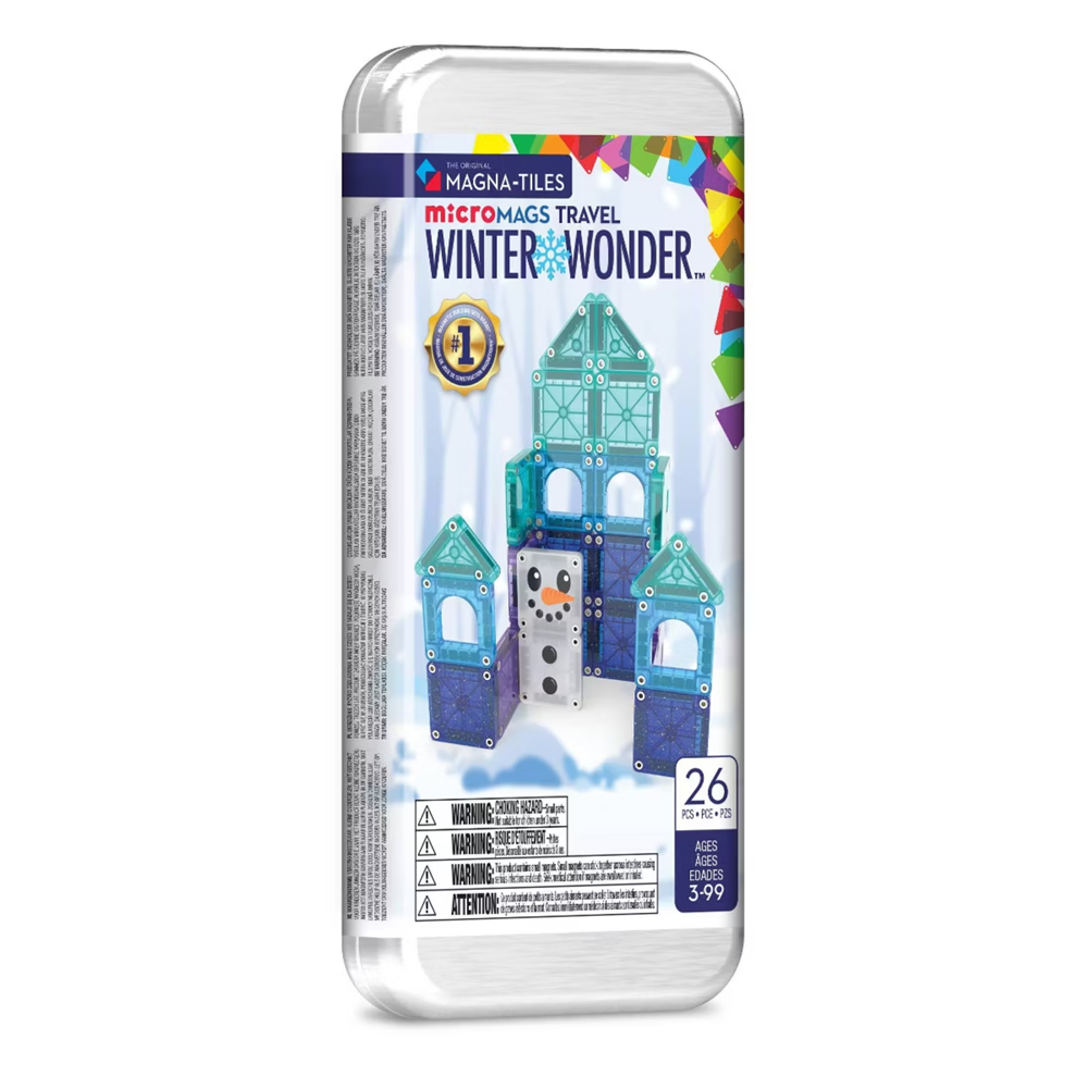 Magna-Tiles microMAGS - Winter Wonder 26-Piece Travel Set