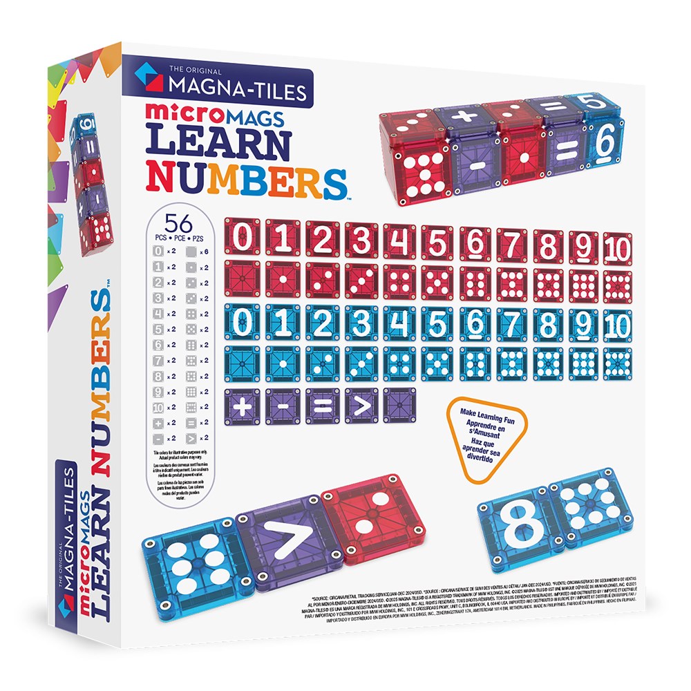 Magna-Tiles MicroMAGS - Learn Numbers - view 2