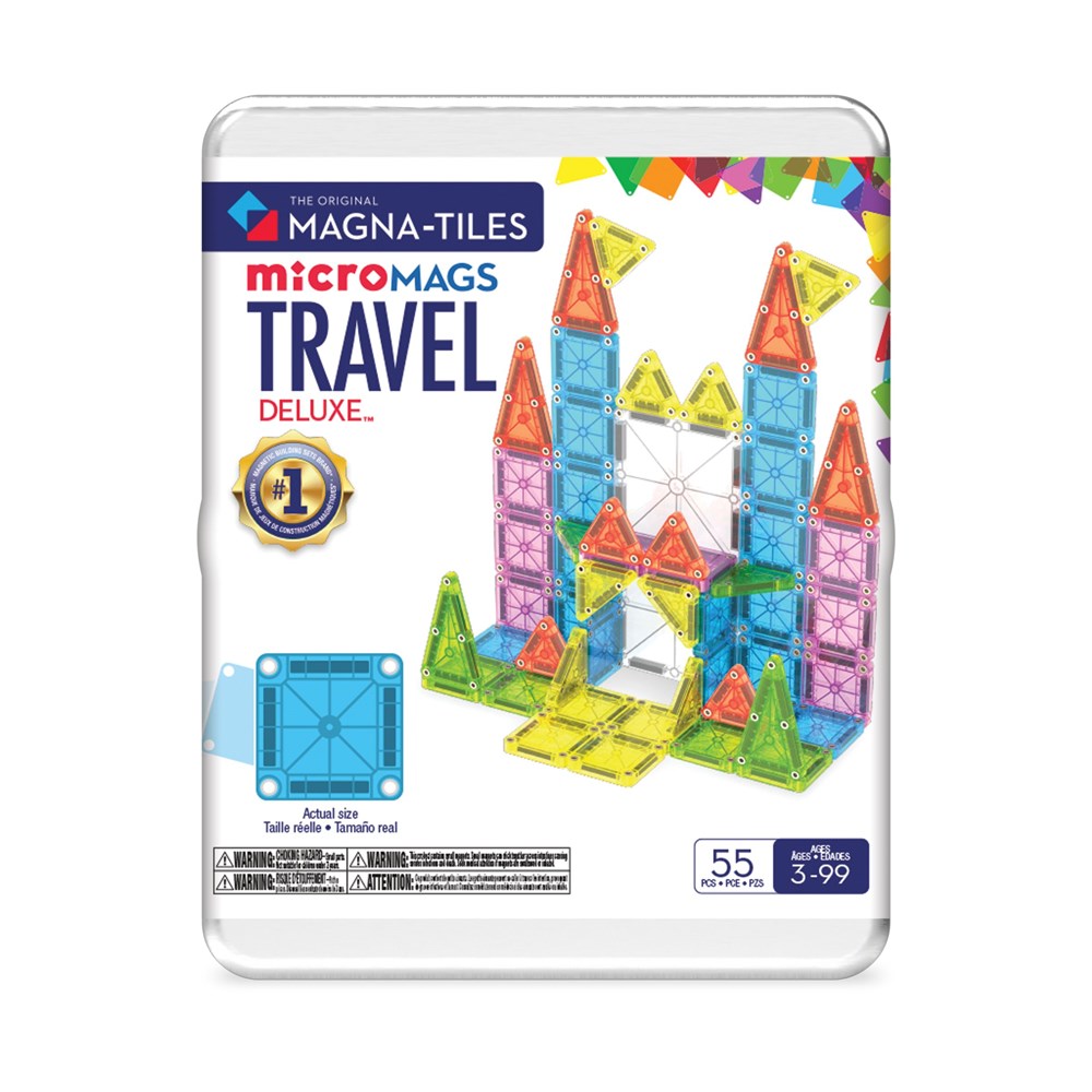 Magna-Tiles microMAGS Travel Set Deluxe - 55 Piece