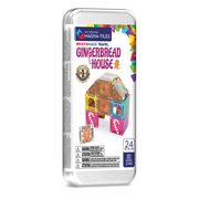 Magna-Tiles microMAGS - Gingerbread House Travel Set - 24 Piece Set